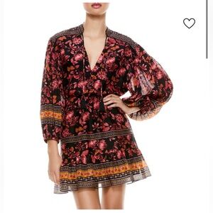 ALICE + OLIVIA Sedona Mandarin Tunic Dress